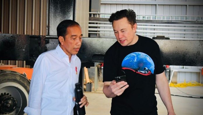 Momen pertemuan Jokowi dengan Elon Musk (Foto: Laily Rachev/Biro Pers Sekretariat Presiden) Baca artikel detikinet, 